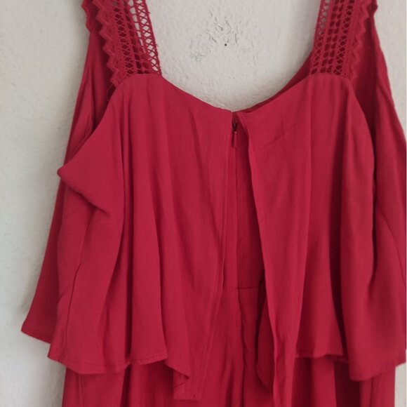 Anthropologie Maeve Tisana Flowy Dress in Red Sz 2 - Picture 7 of 10